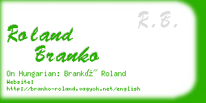 roland branko business card